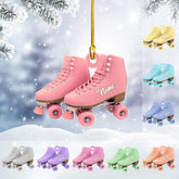 AOVL Custom Roller Skate Ornaments 2024 Roller Skate Christmas Ornament Roller Skate Ornaments for Christmas Tree Roller Skate Ornament Gift for Roller Skate Lovers Roller Skates Christmas (RS4)